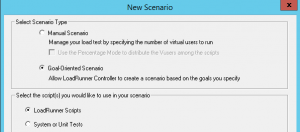 Creating a goal oriented scenario.